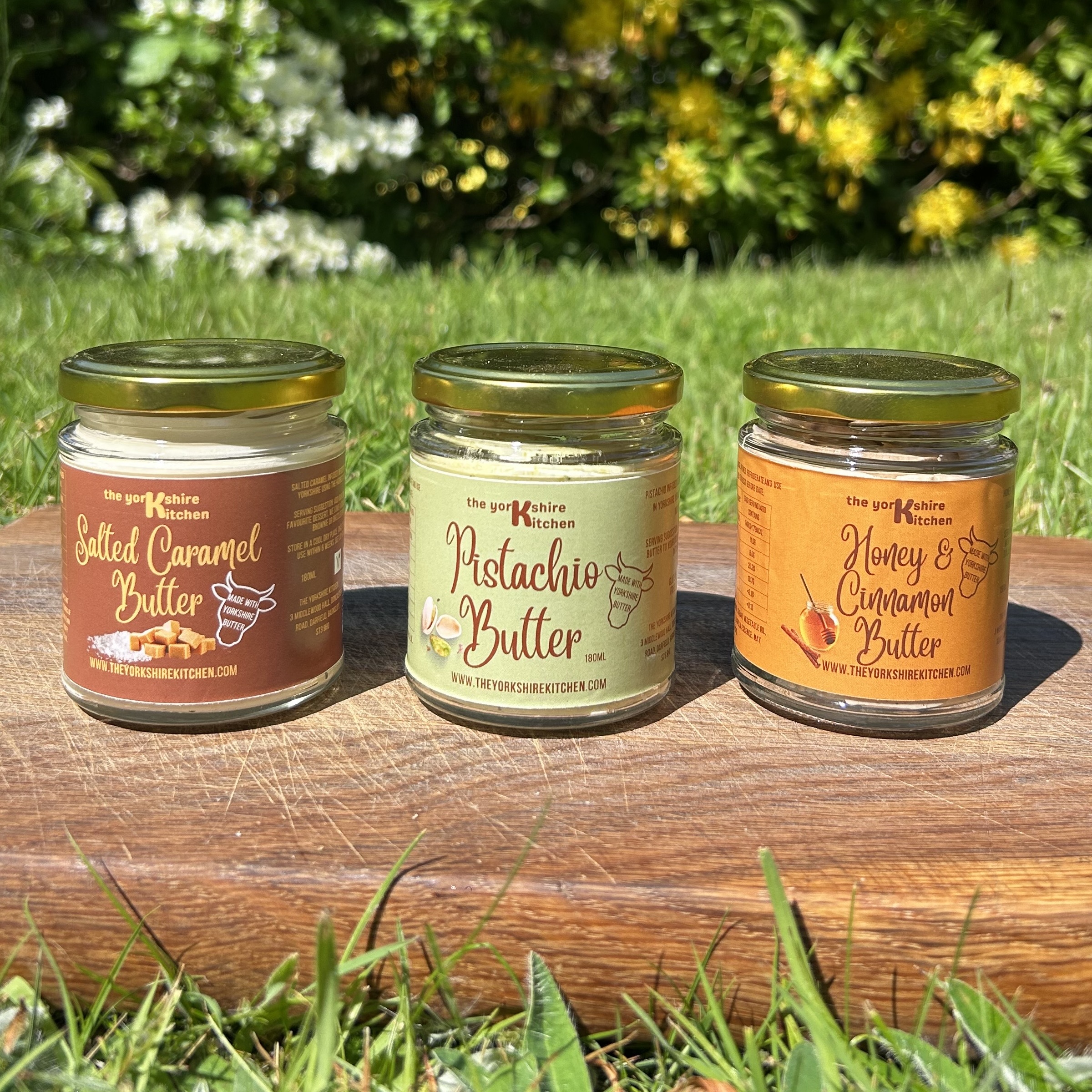 The Yorkshire Kitchen : Salted Caramel, Pistachio, Honey and Cinnamon,  (3 pack) 18.00
