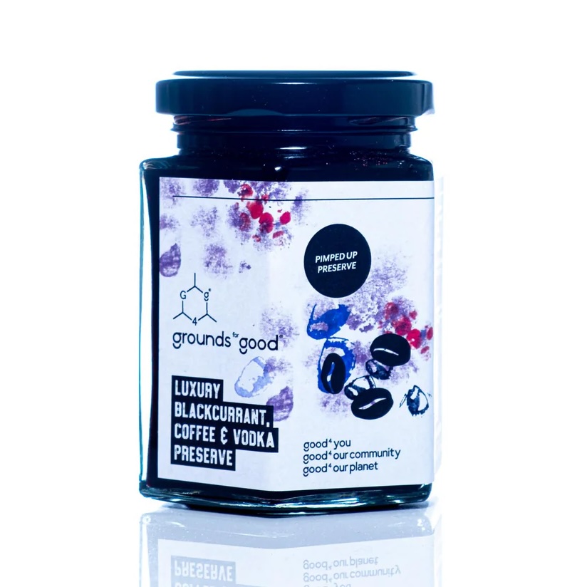 Grounds For Good : Luxury Blackcurrant, Coffee and Vodka Preserve (226g) 6.00