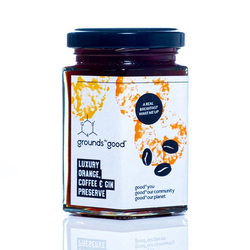 Grounds For Good : Luxury Orange, Coffee and Gin Preserve (226g) 6.00