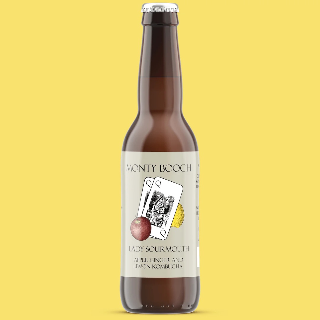 Monty Booch : Lady Sourmouth, Apple, Ginger & Lemon Kombucha (12 x 330ml) 36.00