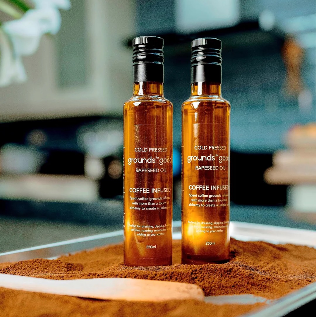 Grounds For Good : Coffee Infused Extra Virgin Welsh Rapeseed Oil (250ml) 5.49