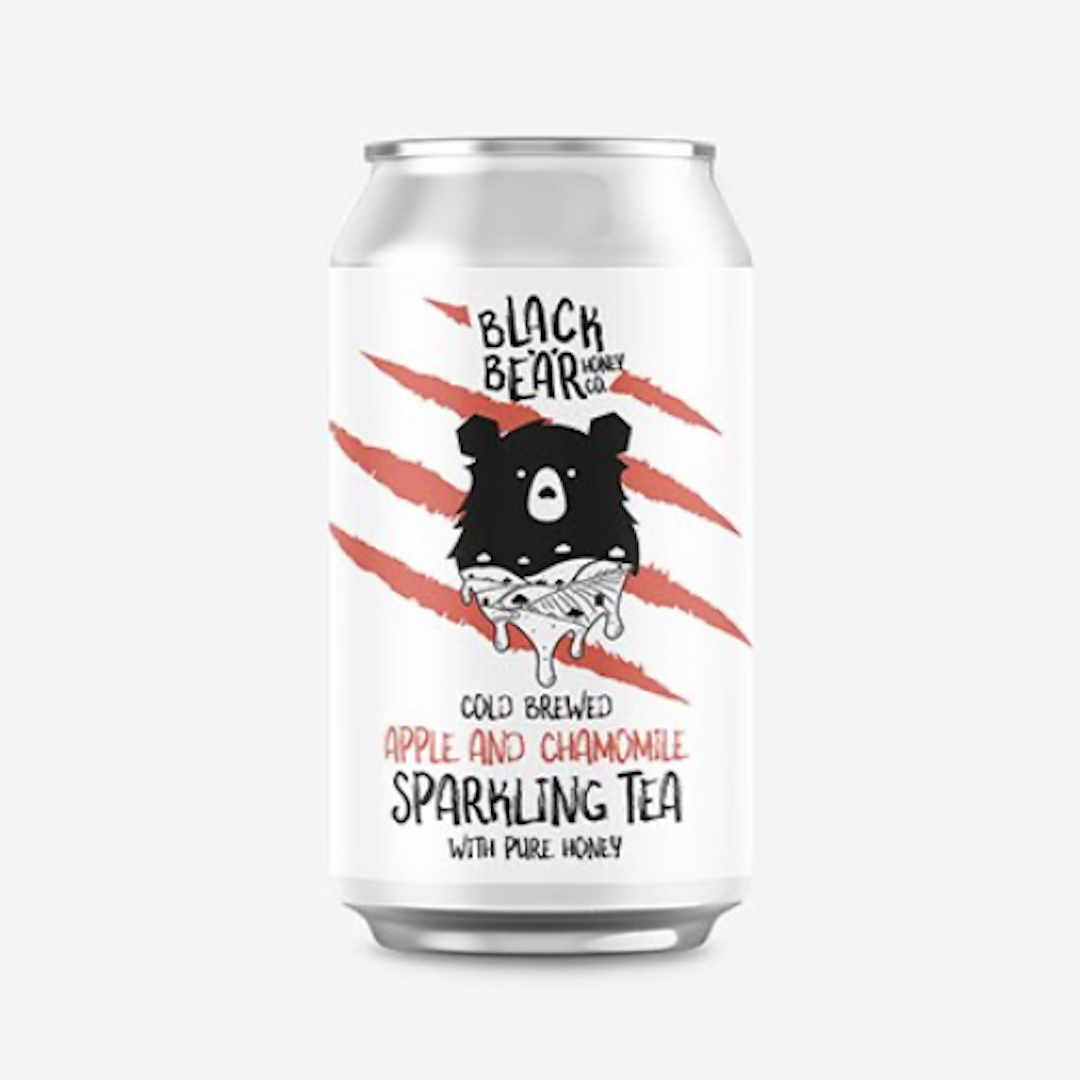 Black Bear Honey Co : Apple and Chamomile Sparkling Tea with Pure British Honey (12 x 330ml) 43.95