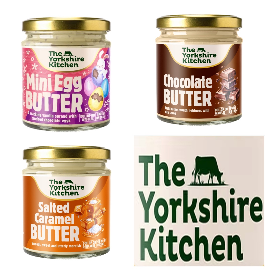 Easter Gift Set Mini Egg Butter, Chocolate Butter, Salted Caramel (3 x 180ml) by The Yorkshire Kitchen