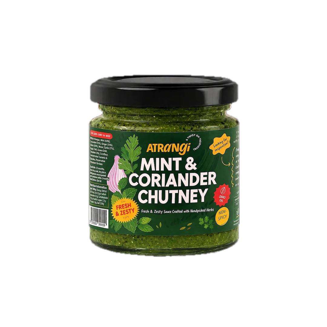Mint And Coriander Chutney (200g) by Atrangi