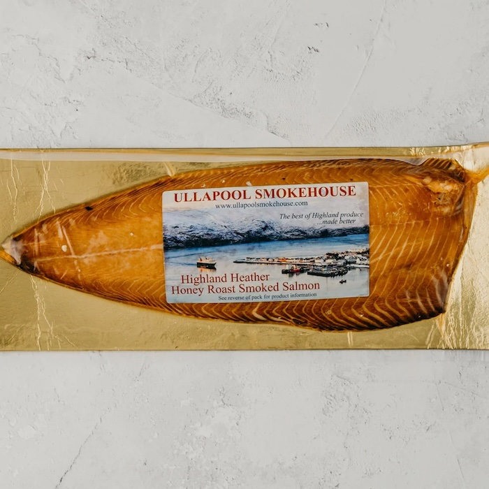 Heather Honey Cured Hot Smoked Scottish Salmon (450g)
